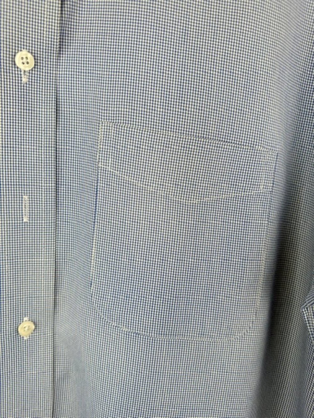 2 Roundtree & Yorke Pinpoint Cotton Micro-Check Dress Shirts - Size 15.5/33 - Picture 11 of 13